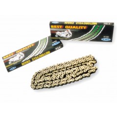 KMC Cadena de moto 428 x 130 dorada/negra 3867