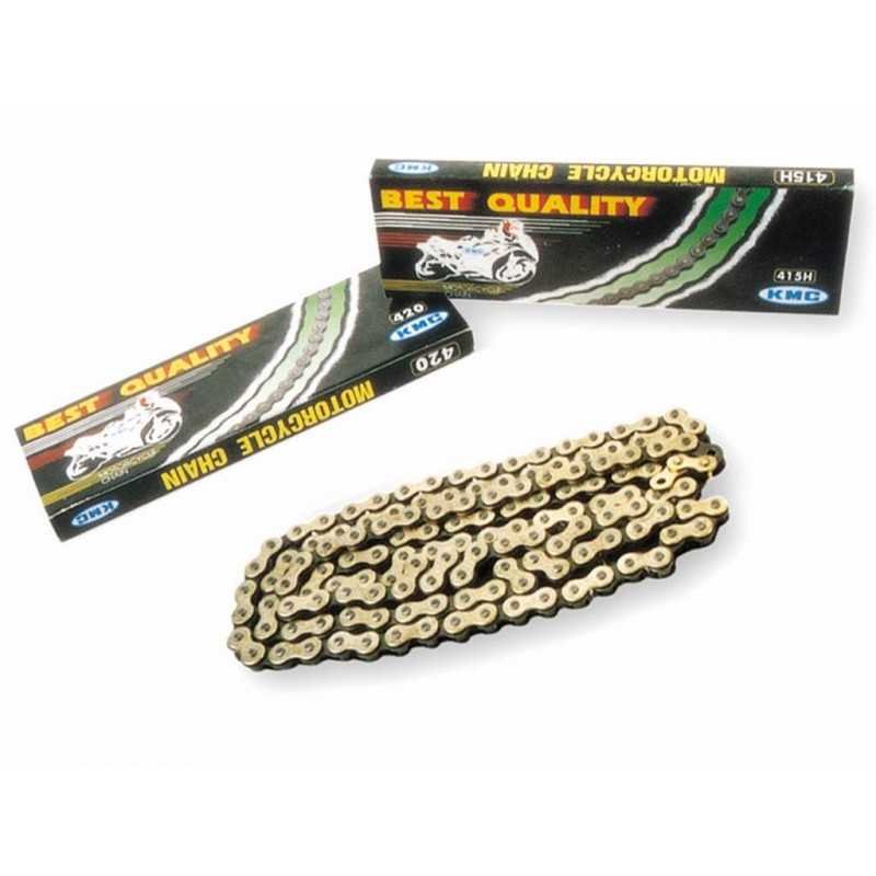KMC Cadena de moto 428 x 130 dorada/negra 3867