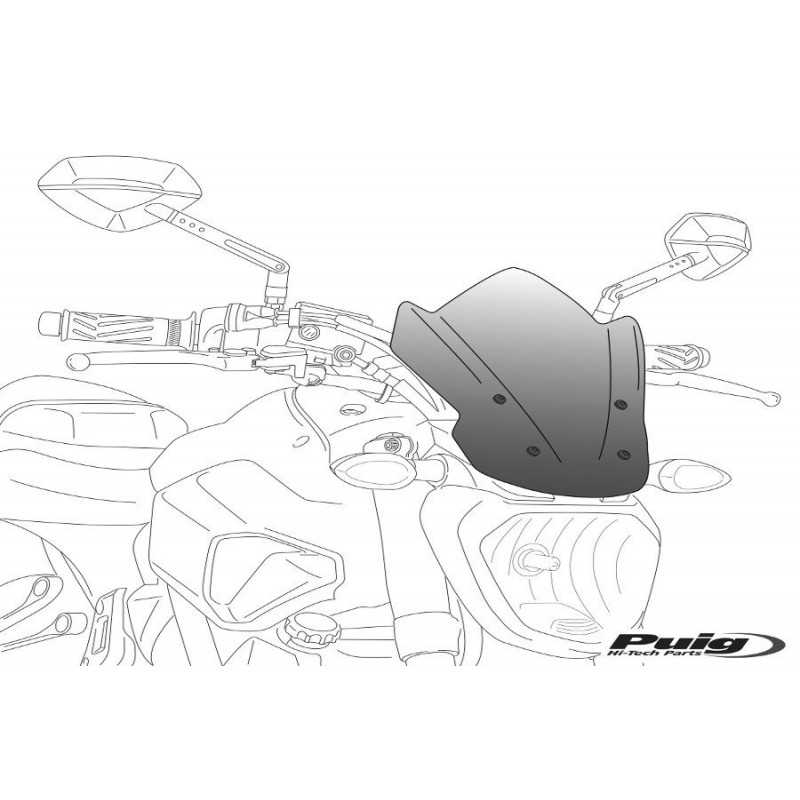 PUIG Windshield dome hand windshield accessory Naked New Generation 4011