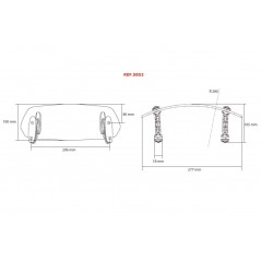 PUIG Visera deflector aire multiregulable para cupulas de motocicleta 5852