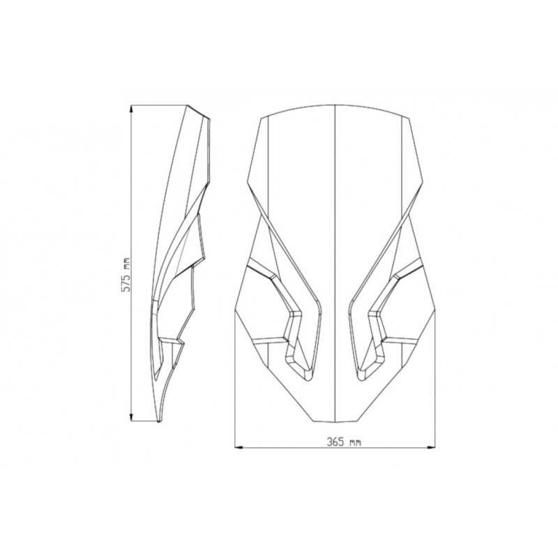 PUIG Windshield dome hand windshield accessory TOURING 8905