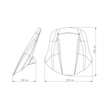 PUIG Windshield dome hand windshield accessory NEW GENER. TOURING 8922