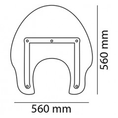 PUIG Windshield dome hand windshield accessory AMERICA II+KIT ESPECIAL 9163