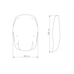 PUIG Windshield dome hand windshield accessory NEW GENERATION 9283