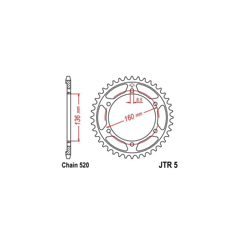 Ring, transmission, rear