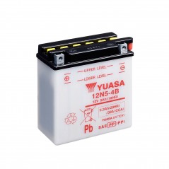 YUASA Batería 12N5.5-3B Combipack con electrolito - Reemplaza YB5L-B de 61354