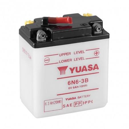 YUASA BATERIA 6N6-3B Dry charged (sin electrolito) 61367