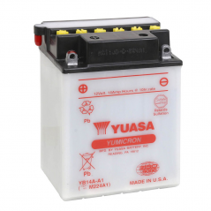 YUASA BATTERY YB14A-A1 Dry charged (sin electrolito) 61382