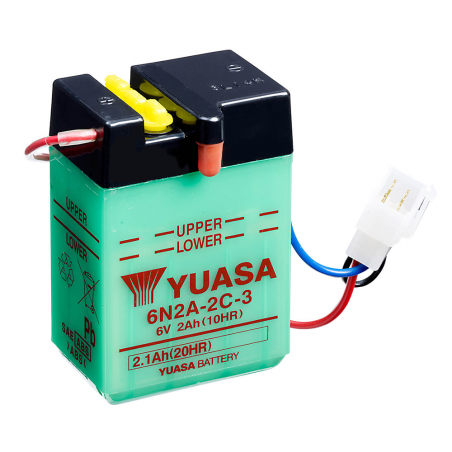 YUASA Battery 61405 6N2A-2C-3 DRY CHARGED (SIN ELECTROLITO)