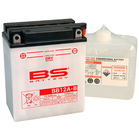 BS BATTERY BATERIA YB12A-B 14857