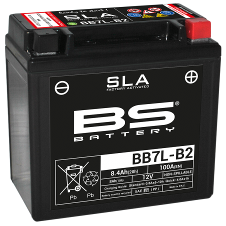 BS BATTERY SLA Max for motorcycles with large engines and electronic devices 35849