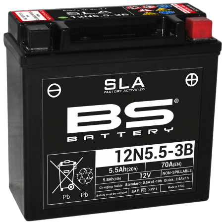 BS BATTERY BATERIA SLA 12N5.5-3B (FA) 35843