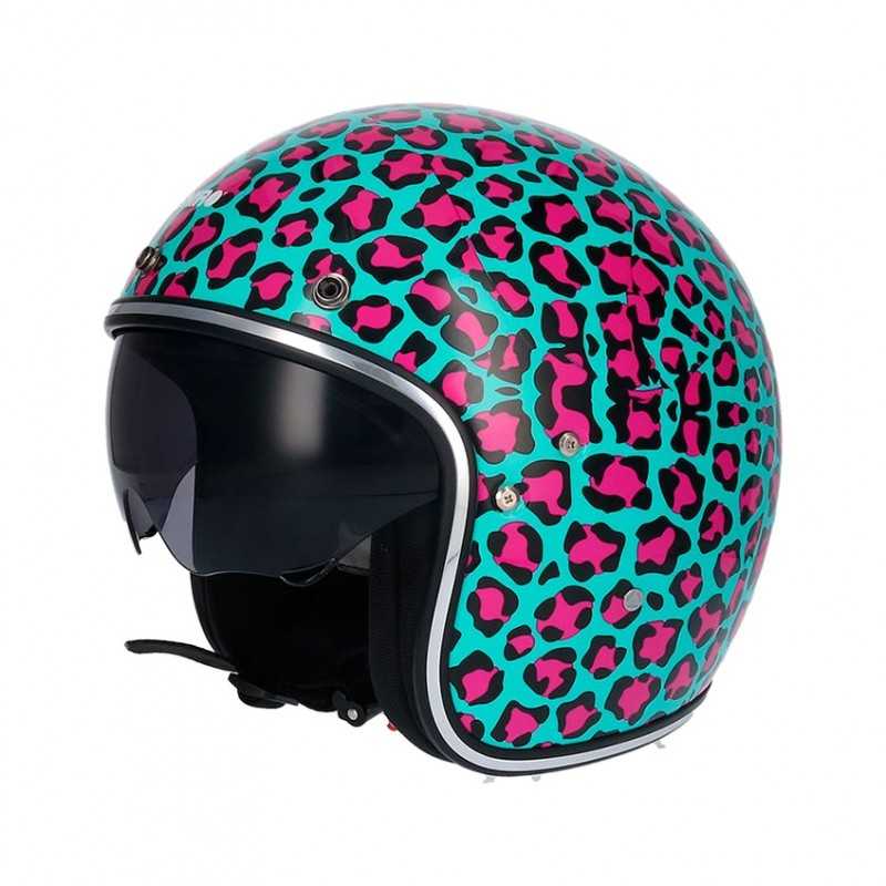 SHIRO Casco jet abierto SH-235 ANIMAL PRINT 001323 TALLA L