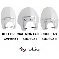 PUIG MOUNTING KIT FOR SCREENS MODEL AMERICA, STAINLESS STEEL 2180