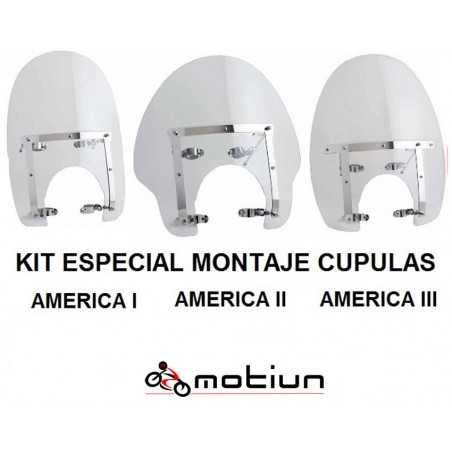 PUIG Kit Montaje Pantallas Modelo América Acero Inoxidable - Marca 2180