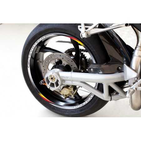 EVOTECH TIRE STICKERS Cool Stripes flag STRIP-03