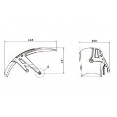 PUIG REAR MUDGUARD 7682