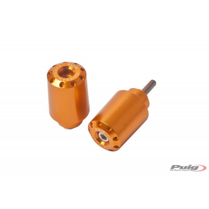 PUIG HANDLEBAR END COUNTERWEIGHTS, LONG ALUMINUM 40MM 5622