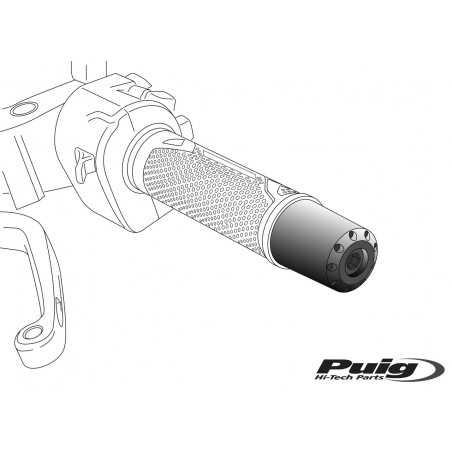 PUIG ALUMINUM HANDLEBAR COUNTERWEIGHTS TERMINALS 8496