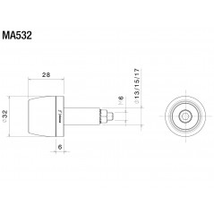 RIZOMA Counterweights universal terminal handlebars MA532