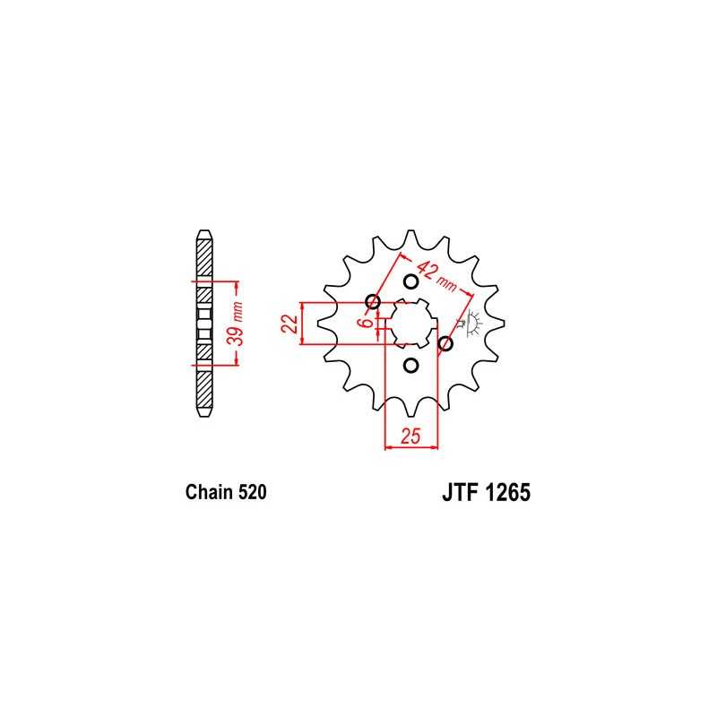 Pinion, attack, transmission front