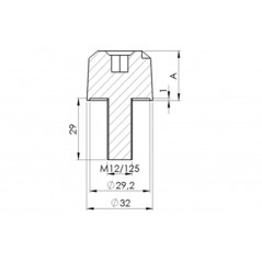 PUIG HANDLEBAR TERMINAL COUNTERWEIGHTS LONG ALUMINUM 40mm 9008