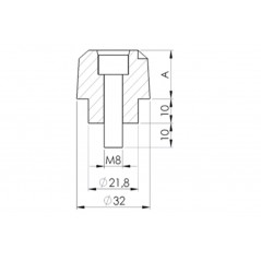 PUIG ALUMINUM HANDLEBAR COUNTERWEIGHTS TERMINALS YAMAHA 9207
