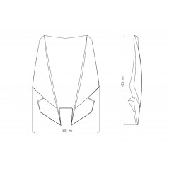 PUIG Windshield dome hand windshield accessory NEW GEN TOURING 9377