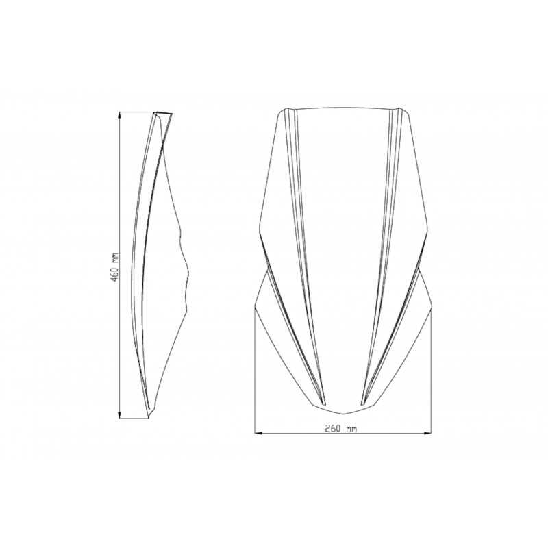 PUIG Cupula parabrisas paramanos accesorio para viento las manos N.G. TOURING 9369