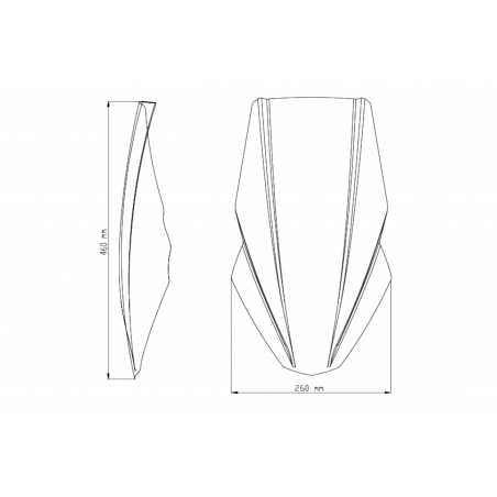 PUIG Windshield dome hand windshield accessory N.G. TOURING 9369