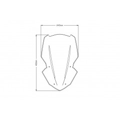 PUIG Windshield dome hand windshield accessory N.G. TOURING 9392