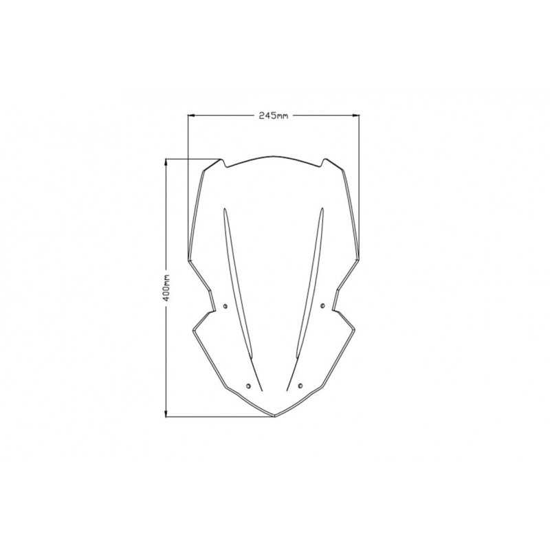 PUIG Windshield dome hand windshield accessory N.G. TOURING 9392