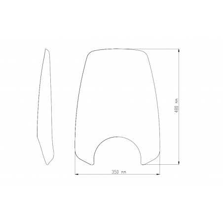 PUIG Windshield dome hand windshield accessory NNG TOURING 9438