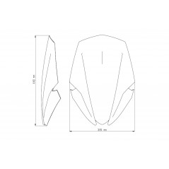 PUIG Windshield dome hand windshield accessory N.G. TOURING 9436
