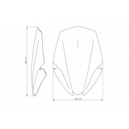 PUIG Windshield dome hand windshield accessory N.G. TOURING 9436