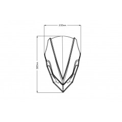 PUIG Windshield dome hand windshield accessory N.G. SPORT 9689
