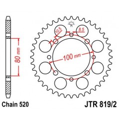 Ring, transmission, rear, steel  JT 819/2