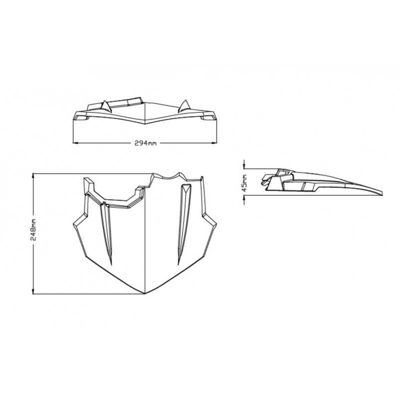 PUIG Front cover trim 9507