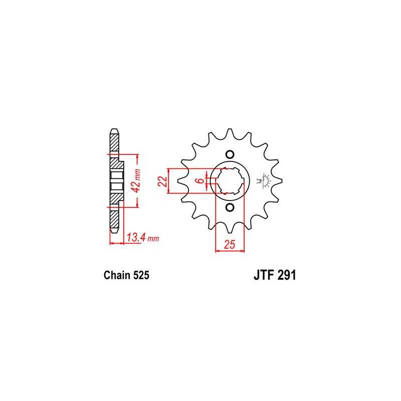 Pinion, attack, transmission front