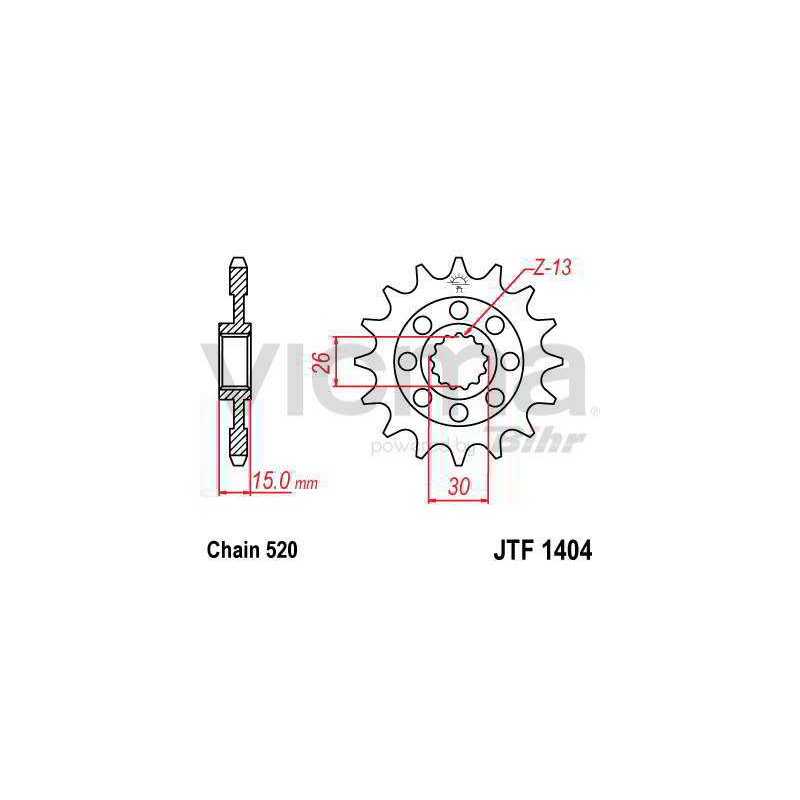 Steel sproket  1404 15t