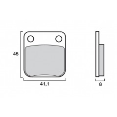 CL BRAKES PAD, BRAKE, FRONT CL SINTERED 2408A3+