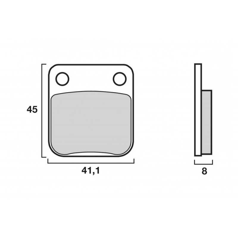 CL BRAKES PAD, BRAKE, FRONT CL SINTERED 2408A3+