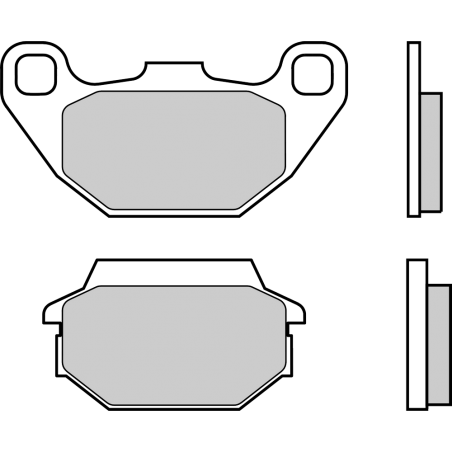BREMBO Pastillas de freno 07022