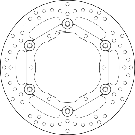BREMBO Floating brake disc 78B40813 78B40813