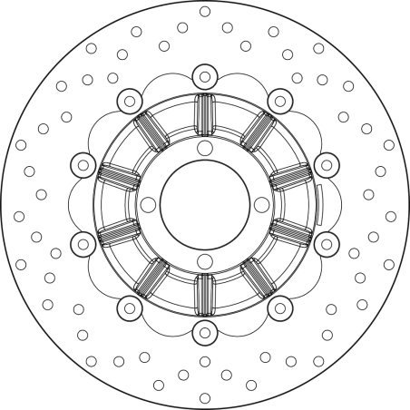 BREMBO Disco de freno flotante 78B40816