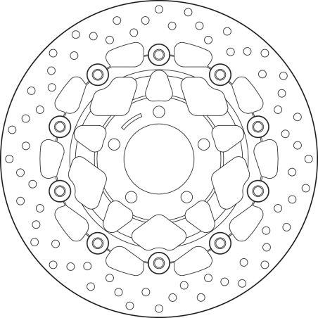 BREMBO Floating brake disc 78B40820 78B40820