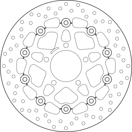 BREMBO Floating brake disc 78B40821 78B40821