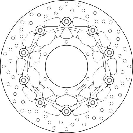 BREMBO Disco de freno flotante 78B40824