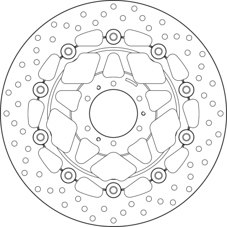 BREMBO Floating brake disc 78B40825 78B40825