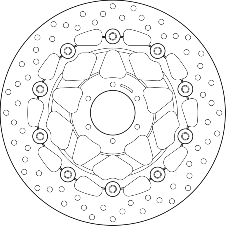 BREMBO Floating brake disc 78B40826 78B40826